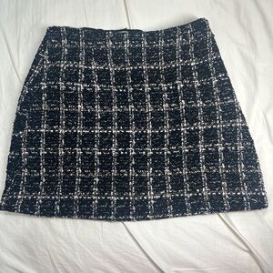 Abercrombie & Fitch Blue and White A-line Mini Skirt